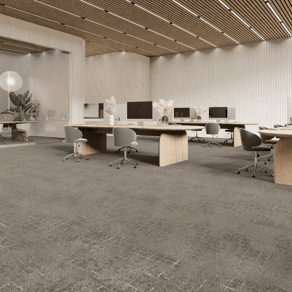 Ковровая плитка Associated Weavers Macro Tile цвет 93 Dryland 500×500×6 фото в интерьере